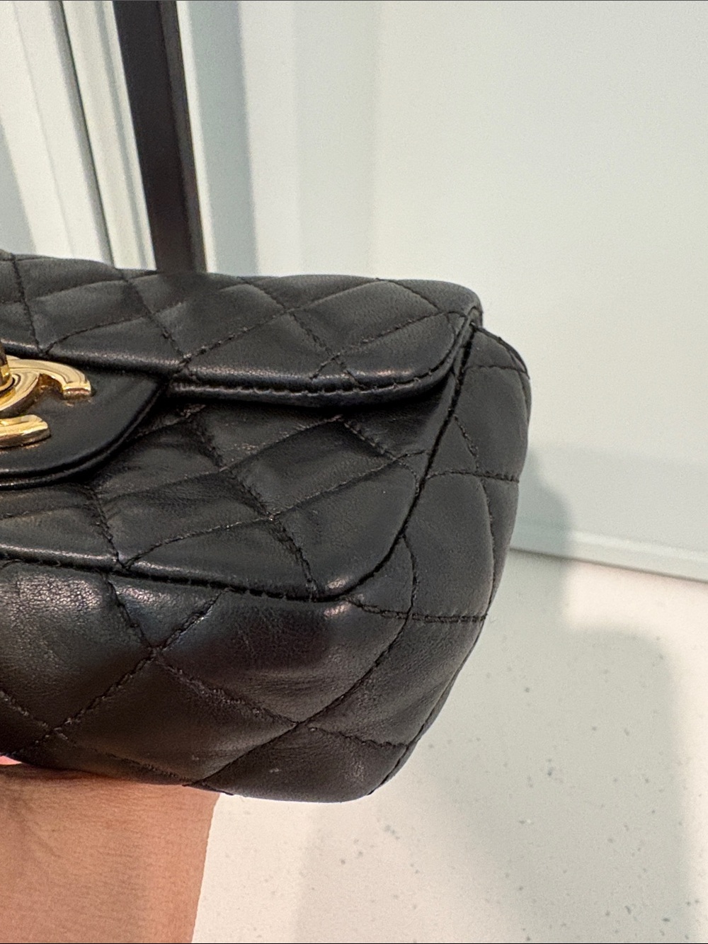 Chanel Extra Mini Classic Flap Black Lambskin Gold Hardware - Picture 8 of 16